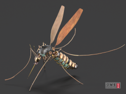 超精细机械朋克风蚊子模型分享