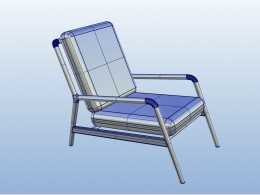 前段时间做的椅子，望大家喜欢（附3D渲染模型文件）