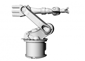 机械手臂现代工业智能工厂加工机器人关节可运动可渲动画