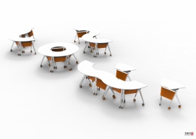 扇形可拼接课桌（创客教室）