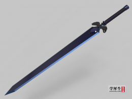 《刀剑神域ExtraEdition》桐人夜空之剑3D建模