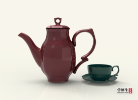 【个人练习】英式红茶茶具 北欧风