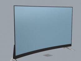 弧面电视机建模