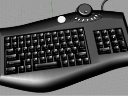 Rhino 流线型键盘模型