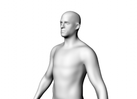 男模特站姿男人人体三维模型可渲染场景姿势站着