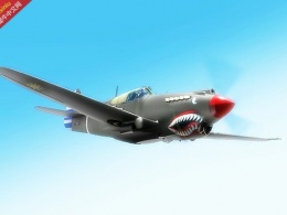 P40战斗机 合成图