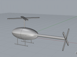 学习犀牛三年建的直升机模型
