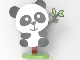拟物熊猫挂盆