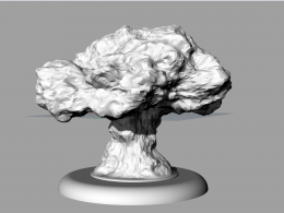 灯具 蘑菇 云  模型