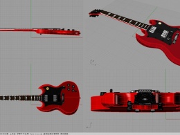 Gibson SG Standard电吉他 3D模型
