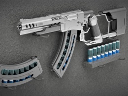 [舍家实验室]-电磁浆步枪-废土科幻武器系列创意设计