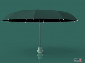 防水套雨伞模型