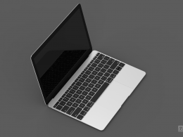 分享一个苹果MacBook air笔记本模型，含keyshot文件