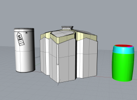 模块化垃圾桶-智能垃圾桶设计-可直接3D打印