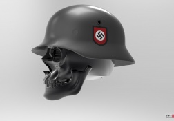 二战德军M35头盔建模渲染