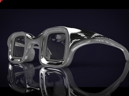 TS眼镜做的眼镜，渲染出四中不同的效果，大家使劲拍……