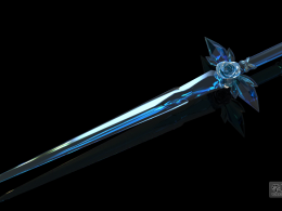 《刀剑神域ExtraEdition》尤吉欧蓝/青蔷薇之剑3D建模