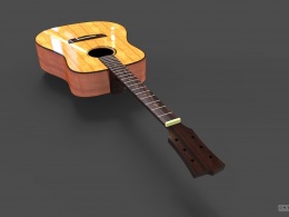 木吉他设计建模