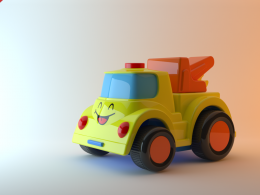 玩具车建模渲染图