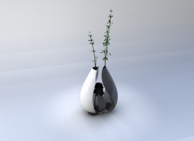 太极花器花瓶-中国传统文化文创设计