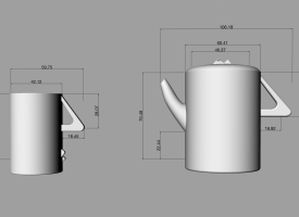 趣味设计-茶壶-杯子-可直接3D打印