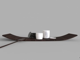 竹筏茶具设计