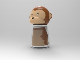 猴年猴头储物罐设计