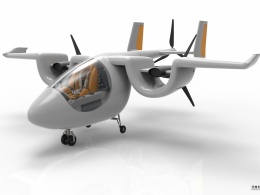概念u型翼私人飞机设计