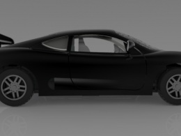 PROE汽车模型渲染图